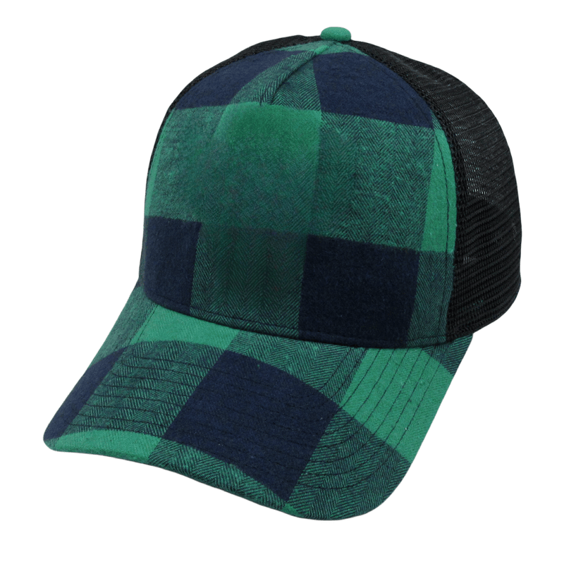 Plaid Trucker Hat