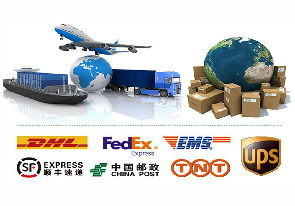 Global shipping -- cartons of custom headwear ready for international freight from Dongguan, China